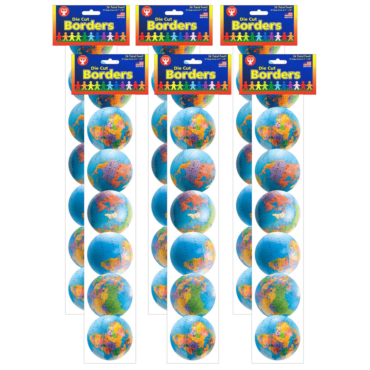Hygloss® Mighty Brights™ Die Cut Borders, 216ft.